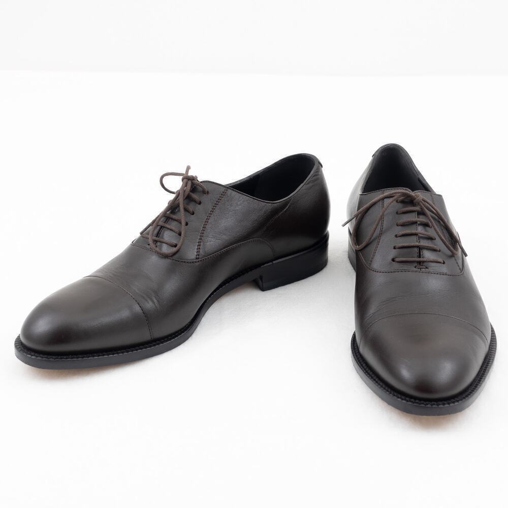 GUCCI Leather Lace-Up Shoes Men's 7.5 Brown - Picture 2 of 9